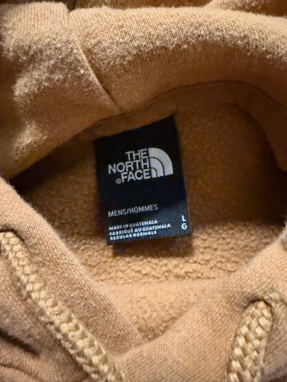 The North Face Men's Hoodie - Light Camel Brown and Black